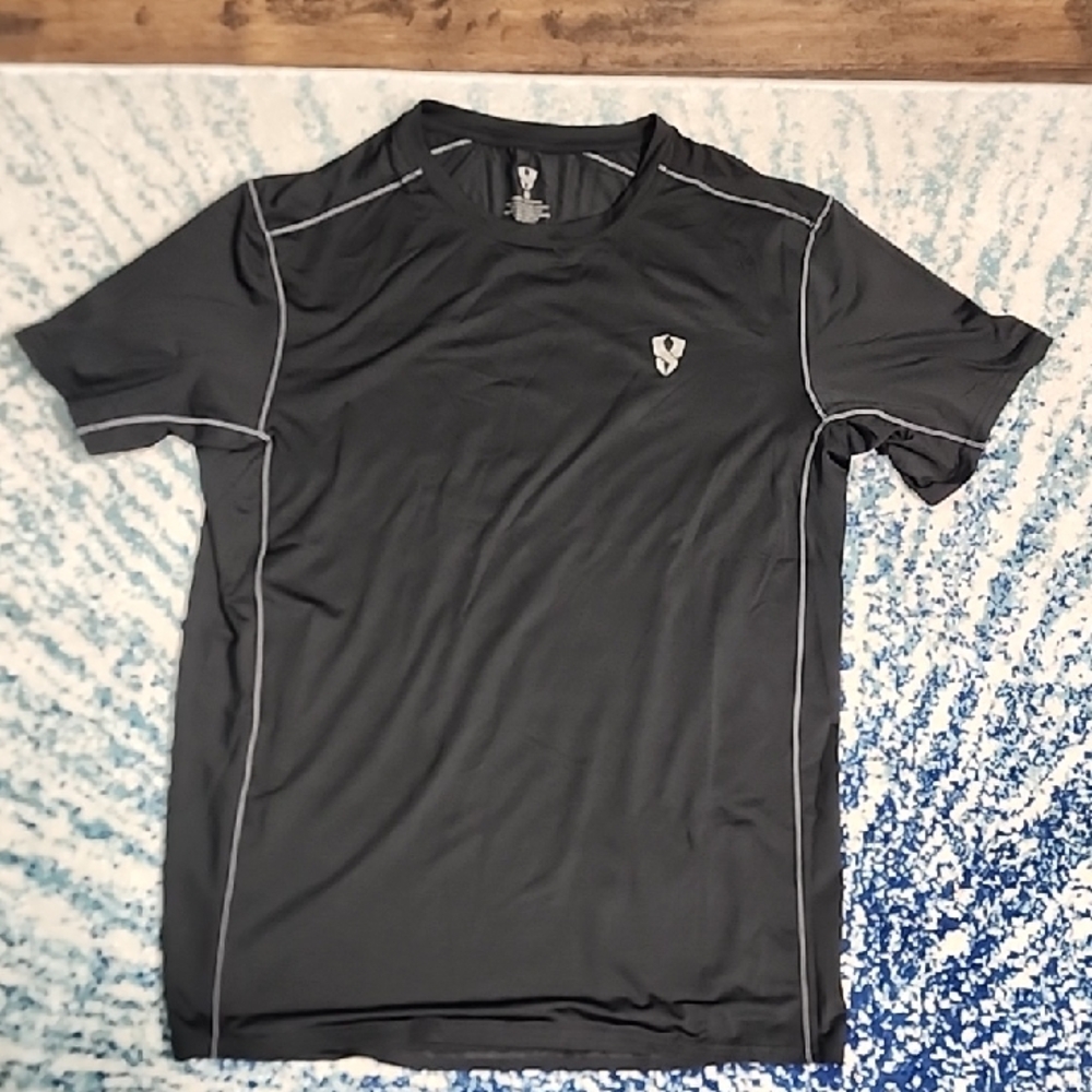 Men's Dark Gray Short Sleeve Performance Tee